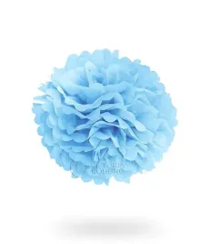 pompon-z-bibuly-30cm-niebieski-jasny-uniw