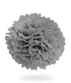 pompon-z-bibuly-kula-40cm-szary-uniw