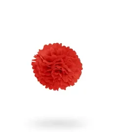 pompon-z-bibuly-kula-20cm-czerwony-uniw