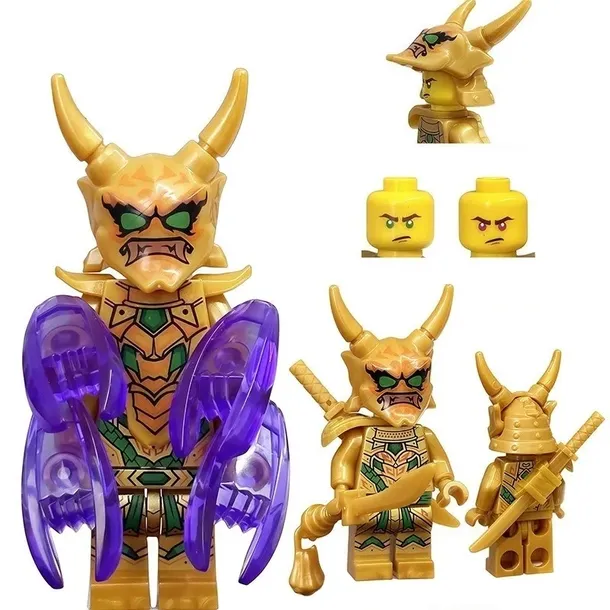 KLOCKI FIGURKA Złoty Lloyd Oni Four-Armed Form - Green Eyes do LEGO