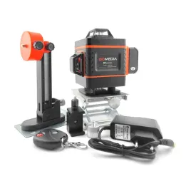 Zdjęcie produktu Poziomica laserowa 4D GOMEDIA Laser Krzyżowy 360° 16 lini Statyw Pilot