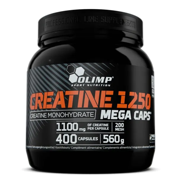 OLIMP KREATYNA CREATINE 400 caps 1250mg MONOHYDRAT WITAMINY MINERAŁY SIŁA