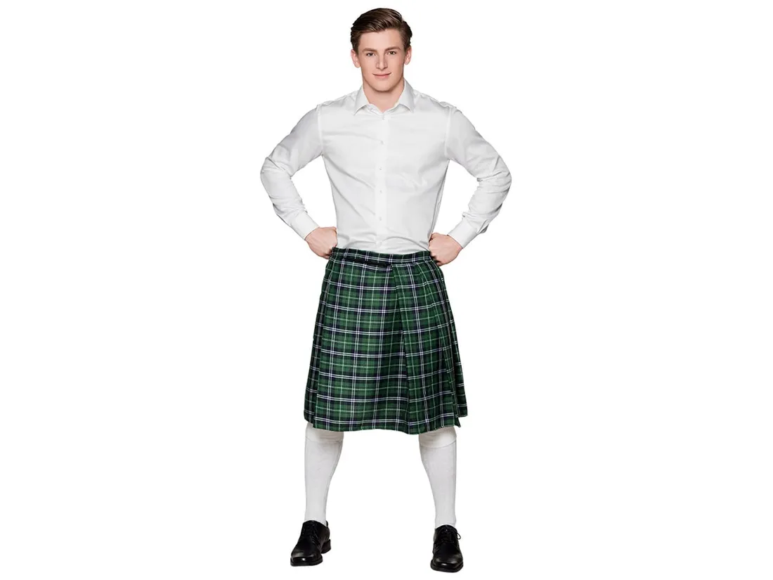 szkocki-kilt-zielony