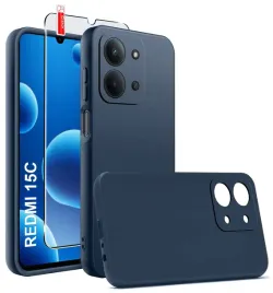 etui-granatowe-matowe-silikon-slim-do-xiaomi-redmi-15c-5g-szklo-9h