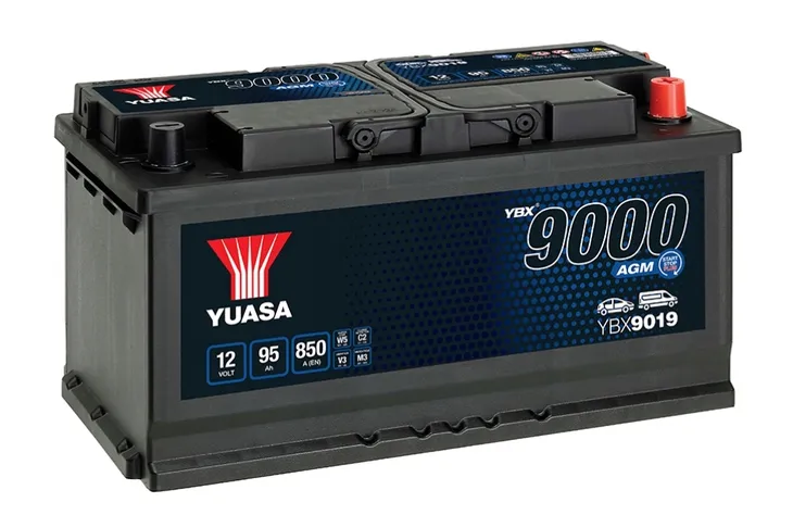 Akumulator Yuasa YBX9019 12V 95Ah 850A AGM Start Stop
