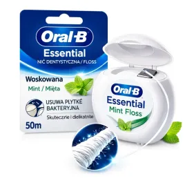 nic-dentystyczna-woskowana-nitka-mietowa-oral-b-delikatna-dla-dziasel-50m