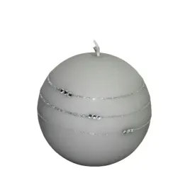 swieca-kolia-mat-kula-szara-h10cm