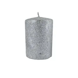 swieca-glamour-srebrna-brokat-walec-maly-10cm