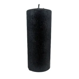 swieca-glamour-czarna-brokat-walec-duzy-18cm