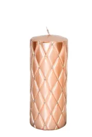 swieca-florencja-pikowana-rose-gold-h18cm
