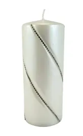 swieca-bolero-metallic-walec-duzy-bialy-17cm