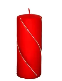swieca-bolero-mat-czerwony-walec-duzy-h18cm
