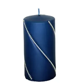 swieca-bolero-mat-czarny-walec-granatowy-h14cm