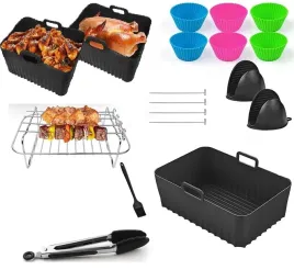duzy-silikonowy-zestaw-akcesoriow-do-airfryer