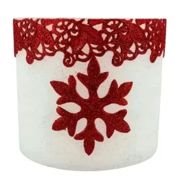 lampion-owal-bialy-glitter-star-sniezynka-czerwona