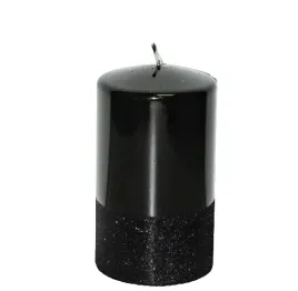 swieca-ozdobna-prince-walec-fi8cm-czarna-h14cm