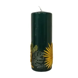 swieca-walec-h20cm-nature-lakier-choinkowa-zielen