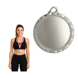 medal-srebrny-i-miejsce-32-mm-uniwersalny-wstazka-22-mm-i-emblemat-gratis