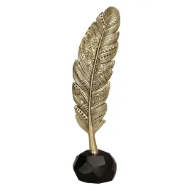 figurka-zlote-pioro-31-cm-dekoracja-glamour-na-prezent-do-salonu