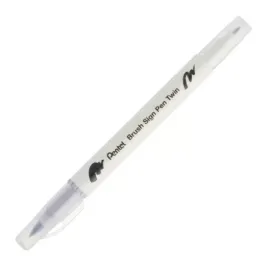 pentel-pisak-brush-dwustronny-srebrno-szary