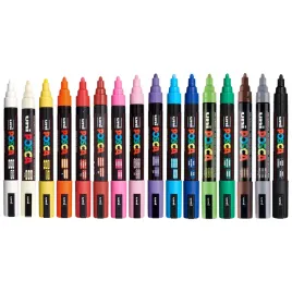 markery-posca-pc-5m-zestaw-16szt-z-czarnym-pisaki-mazak-oryginal