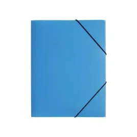teczka-z-gumka-format-a4-niebieska-plastikowa