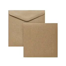 baza-do-kartek-karnet-i-koperta-145x145mm-kraft-ciemnobezowy-op-5-szt