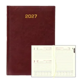 kalendarz-ksiazkowy-2027-dzienny-b6-baladek-bordowy-z-tasiemka