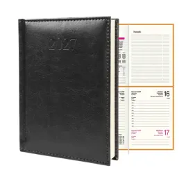 kalendarz-ksiazkowy-agenda-a6-dzienny-2027-figaro-czarny-planer-elegancki