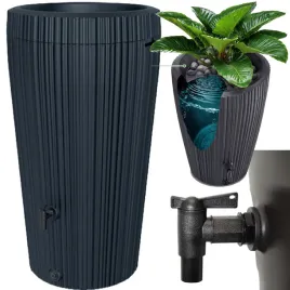 zbiornik-plastikowy-beczka-na-wode-deszczowa-ozdobna-210l-antracyt-kran