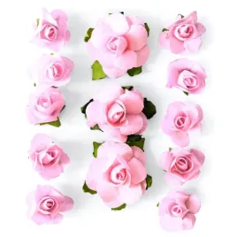 kwiaty-samoprzylepne-papierowe-roze-jasny-roz-13s
