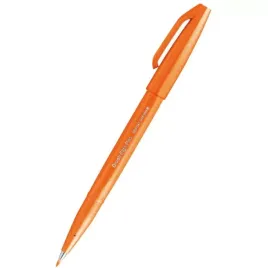pisak-pedzel-do-kaligrafii-pentel-brush-pomarancz