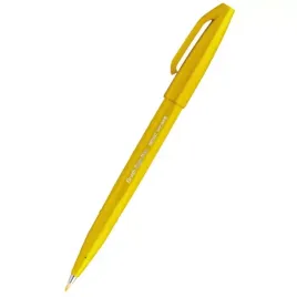 pisak-do-kaligrafii-pentel-brush-sign-pen-zolty