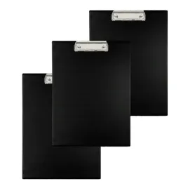 deska-z-klipem-a4-pvc-czarna-clipboard-zestaw-3-szt