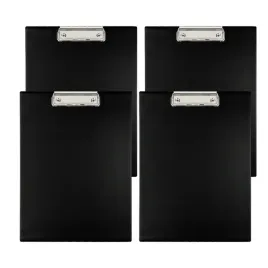 deska-z-klipem-a4-pvc-czarna-clipboard-zestaw-4-szt