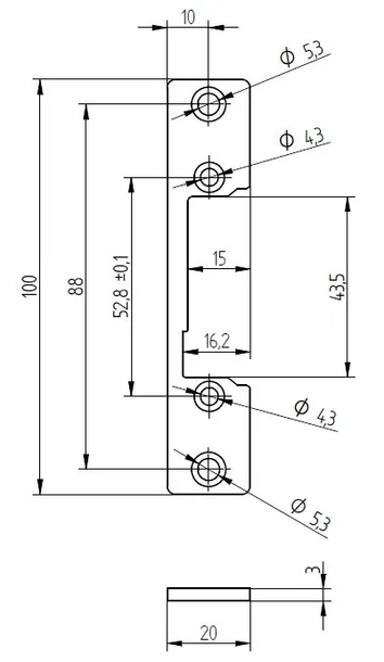 szyld-prosty-szz-11c-szerokosc-20-mm-dlugosc-100-mm