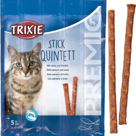 przysmak-dla-kota-ryba-losos-i-pstrag-stick-quintett-trixie-premio-25g