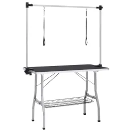 stol-do-pielegnacji-psow-czarno-srebrny-110-x-60-x-76-cm-skladany
