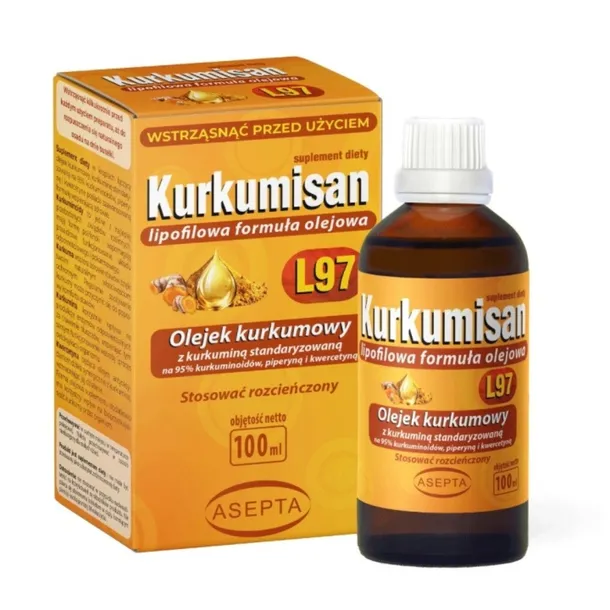 Asepta Kurkimisan L97 Olejek kurkumowy 100 ml stan zapalny REGENERACJA