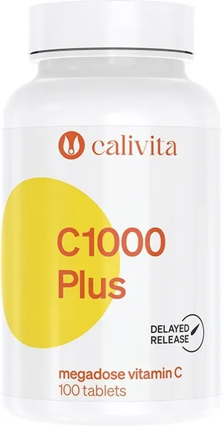 Calivita C 1000 Plus Witamina C Długie Uwalnianie Dzika Róża ODPORNOŚĆ