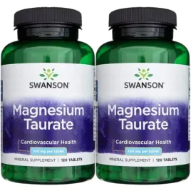 2x-swanson-taurynian-magnezu-100mg-kosci-miesnie-serce-magnez-120-tabletek