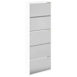 szafka-na-buty-5-poziomow-biala-wysoki-polysk-63x17x1695-cm
