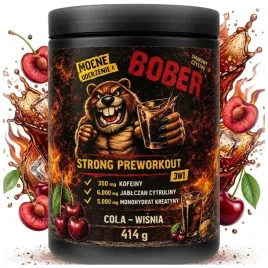 bober-414g-cola-wisnia-przedtreningowka-pre-cytrulina-jablczan-kreatyna
