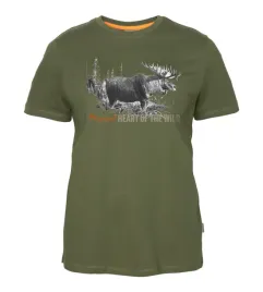 damski-t-shirt-pinewood-moose-3466-zielony-m