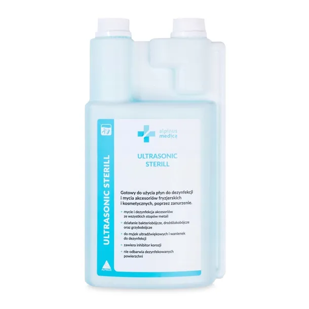 Płyn do dezynfekcji akcesoriów kosmetycznych Ultrasonic Sterill a'1L