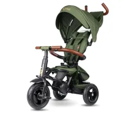 qplay-rowerek-trojkolowy-rito-deluxe-rubber-olive-spacerowka-2w1