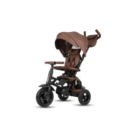 qplay-rowerek-trojkolowy-rito-deluxe-rubber-brown-spacerowka-2w1