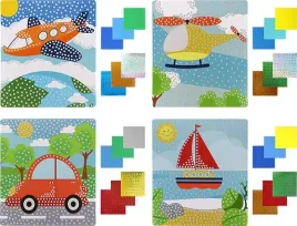 mozaika-piankowa-4-wzory-pojazdy-funandjoy-wyklejanie-po-numerkach
