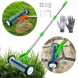 aerator-wertykulator-reczny-na-kolkach-do-trawnika-z-kijem-rekawice