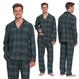 flanelowa-pizama-meska-dwuczesciowa-dlugi-rekaw-i-spodnie-w-krate-moraj-3xl